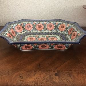 Polish Pottery Ceramika Artstyczna Large Bowl Unikat 2291